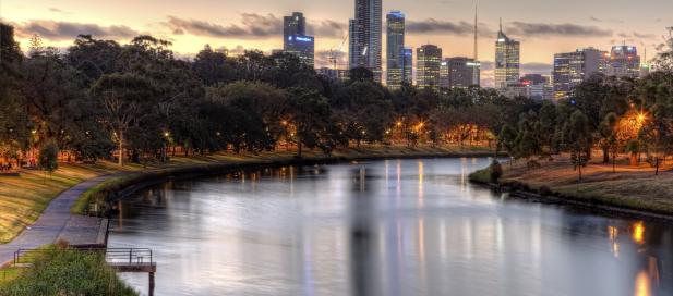 Yarra River and city skyline